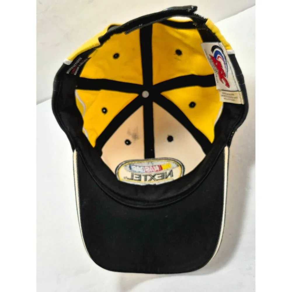 NWOT NASCAR Nextel Cup Series Hat Yellow Black ISC Motorsports Vintage Racing Ca